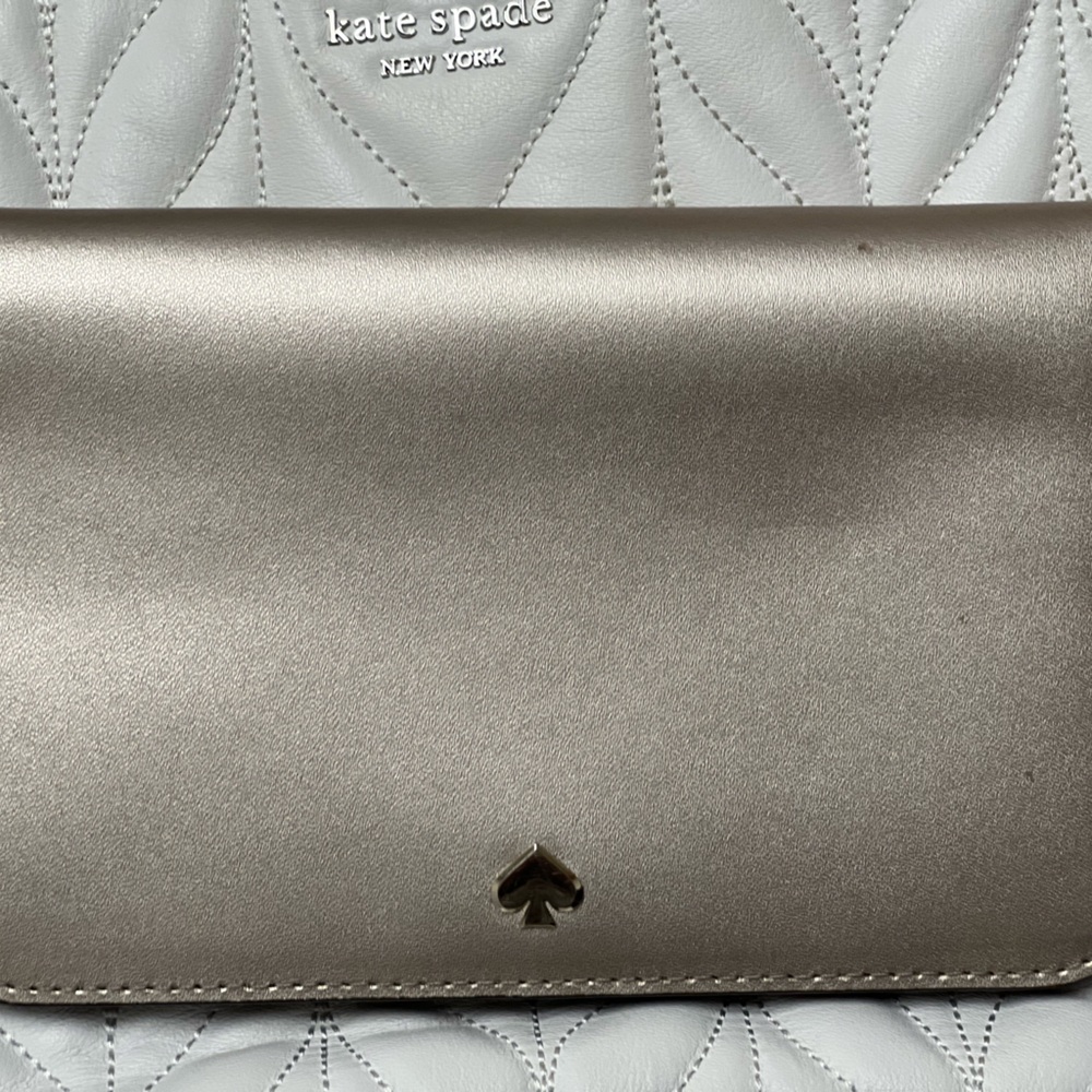 Kate spade medium clutch wallet color mtlcblush more like a pink gold